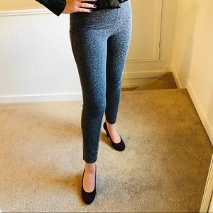 Max Studio Black Textured Pull-On Pants